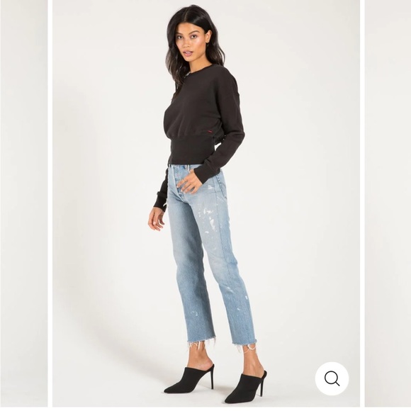 Philanthropy Reeves Luxury Sweatshirt in Black Cat - Picture 2 of 7